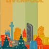 Liverpool Skyline Poster Diamond Painting