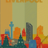 Liverpool Skyline Poster Diamond Painting