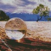 Lake Glass Globe Reflection Diamond Painting