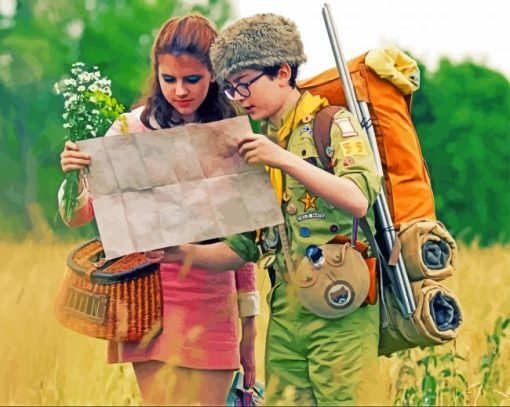 Moonrise Kingdom Movie Characters Diamond Painting