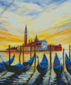 Morning In Venice Italy Art Diamond Painting