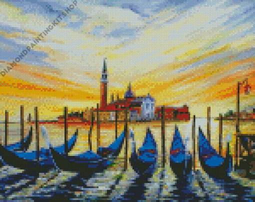 Morning In Venice Italy Art Diamond Painting