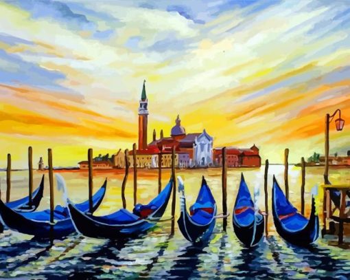 Morning In Venice Italy Art Diamond Painting