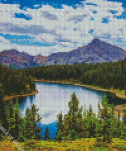 Mountains Alberta Landscape Diamond Painting