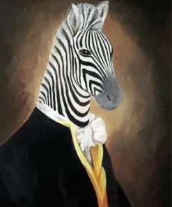 Mr Zebra Art Diamond Painting