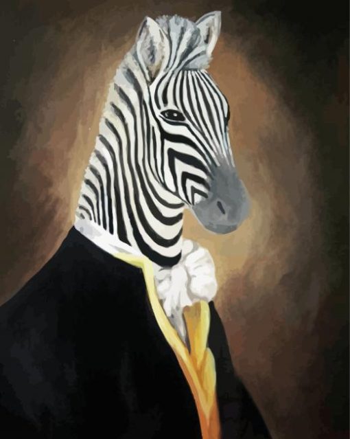 Mr Zebra Art Diamond Painting