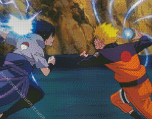 Naruto Vs Sasuke Diamond Painting