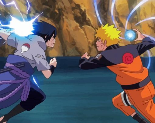 Naruto Vs Sasuke Diamond Painting