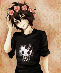 Nico Di Angelo With Floral Crown Diamond Painting