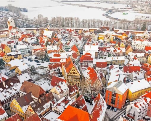 Nordlingen In Winter Diamond Painting