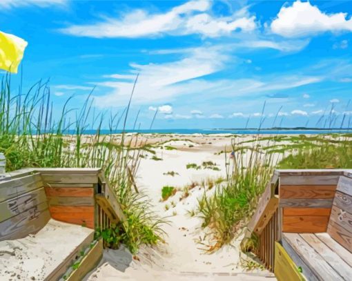 North Carolina Isle Beach Diamond Painting