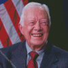 Old President Jimmy Carter Diamond Painting