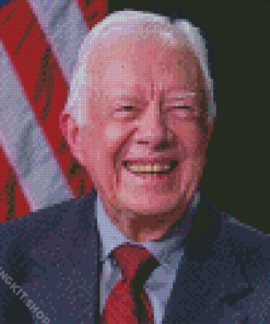 Old President Jimmy Carter Diamond Painting