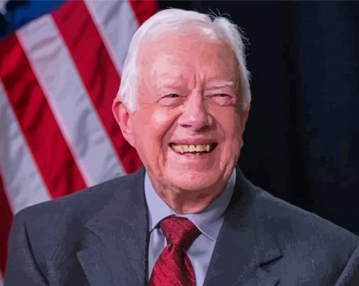 Old President Jimmy Carter Diamond Painting