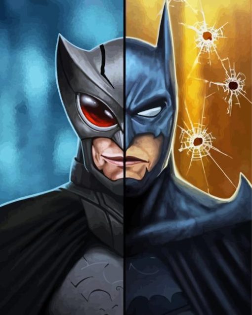 Owlman And Batman Diamond Painting