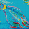 Parrot Fish Art Diamond Painting