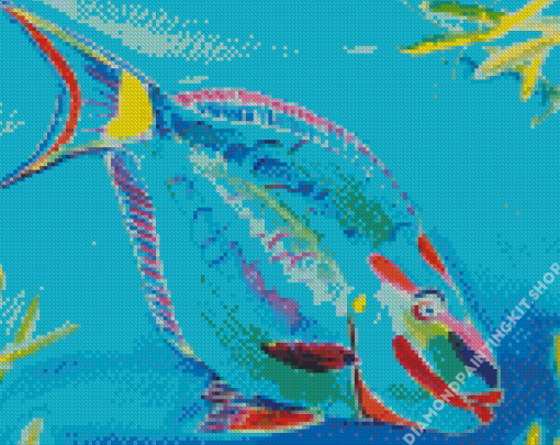 Parrot Fish Art Diamond Painting