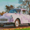 Pink Morris Minor Engine Diamond Painting