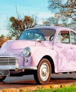 Pink Morris Minor Engine Diamond Painting