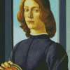 Portrait Of A Young Man Holding A Roundel Botticelli Diamond Painting