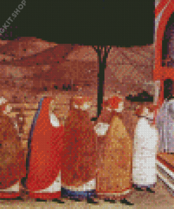 Procession Of Reordained In A Church By Paolo Uccello Diamond Painting