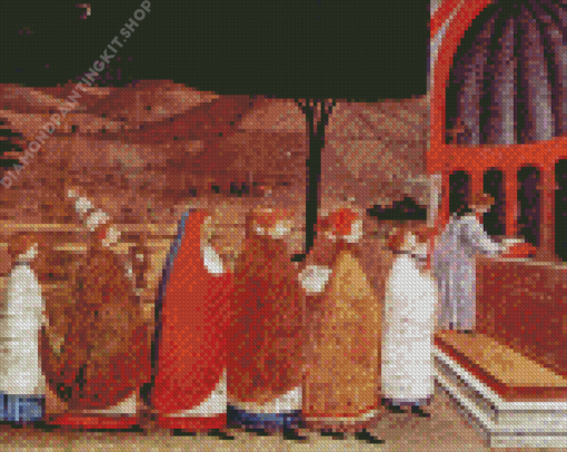 Procession Of Reordained In A Church By Paolo Uccello Diamond Painting