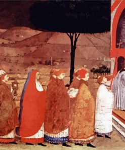 Procession Of Reordained In A Church By Paolo Uccello Diamond Painting