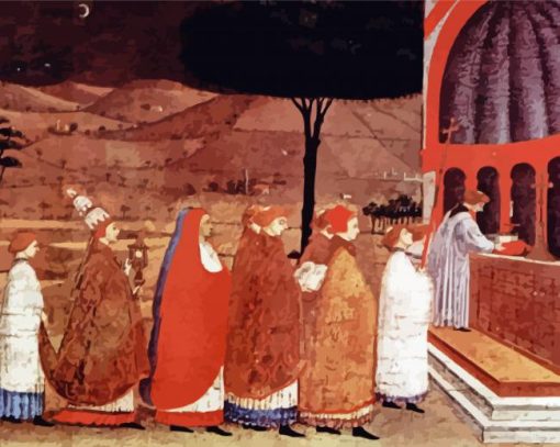 Procession Of Reordained In A Church By Paolo Uccello Diamond Painting