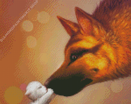 Puppy And Kitten Art Diamond Painting