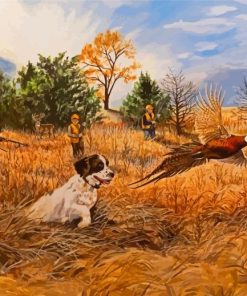 Quail Hunting Diamond Painting