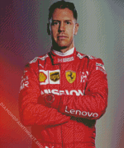 Racing Driver Sebastian Vettel Diamond Painting