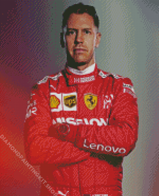 Racing Driver Sebastian Vettel Diamond Painting