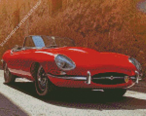 Jaguar Type 1 Car Diamond Painting