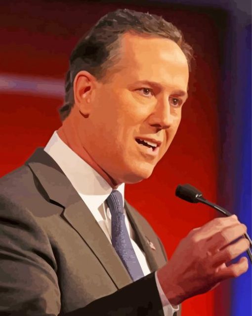 Rick Santorum Politician Diamond Painting