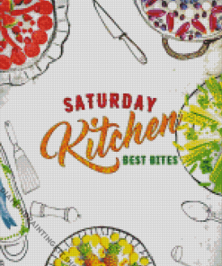 Saturday Kitchen Poster Art Diamond Painting