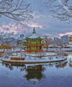 Seoul Korea Winter Diamond Painting