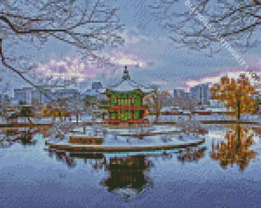 Seoul Korea Winter Diamond Painting