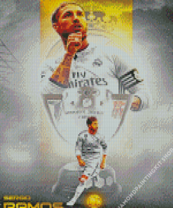 Sergio Ramos Poster Diamond Painting