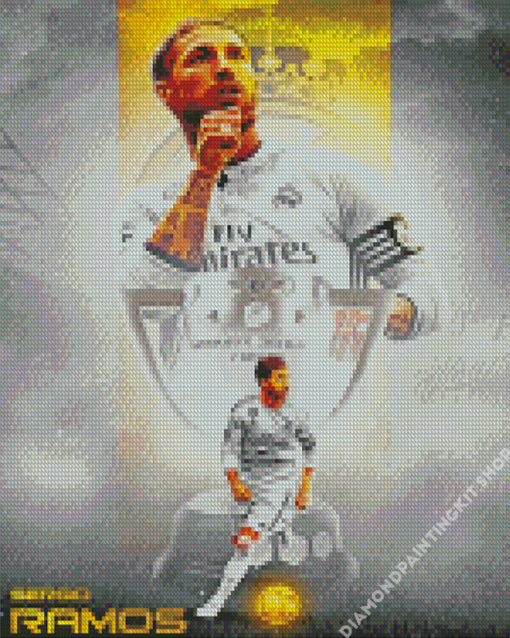 Sergio Ramos Poster Diamond Painting