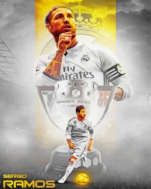 Sergio Ramos Poster Diamond Painting