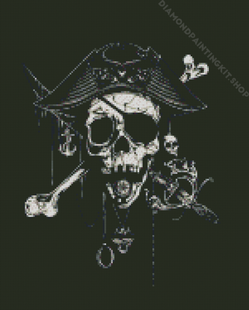 Skull Pirate Diamond Painting