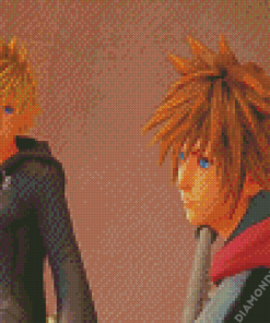 Sora And Roxas Kingdom Hearts Diamond Painting