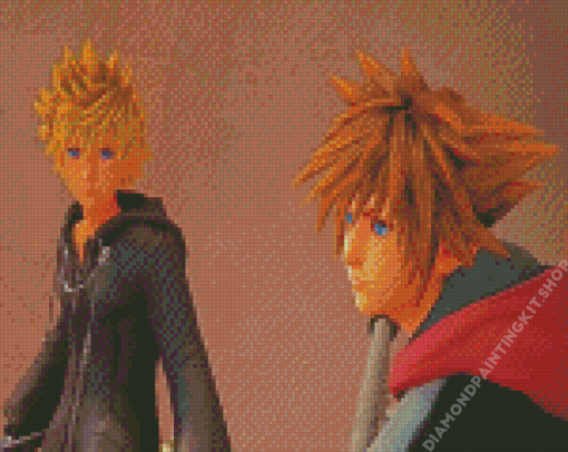 Sora And Roxas Kingdom Hearts Diamond Painting