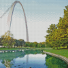 St Louis Arch Park Diamond Painting