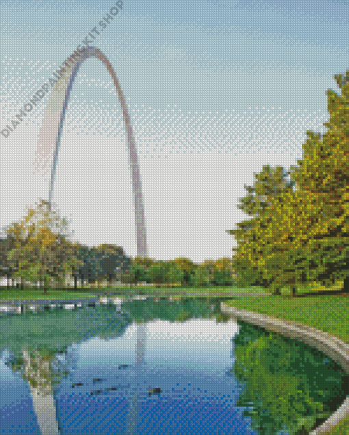 St Louis Arch Park Diamond Painting