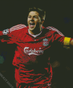 Steven Gerrard Liverpool Player Diamond Painting