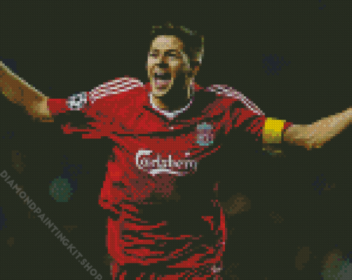 Steven Gerrard Liverpool Player Diamond Painting