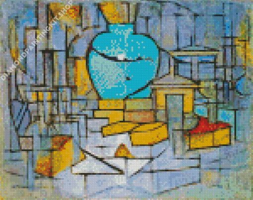 Still Life With Gingerpot 2 Mondrian Diamond Painting