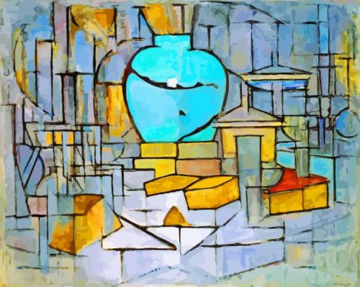 Still Life With Gingerpot 2 Mondrian Diamond Painting