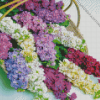 Stock Flowers Basket Diamond Painting